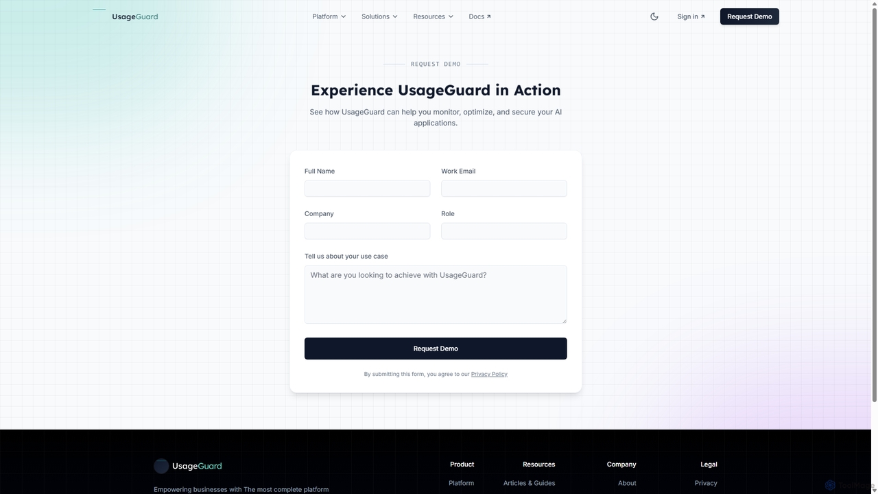 UsageGuard - AI Security, Cost Control, and Usage Tracking for UsageGuard