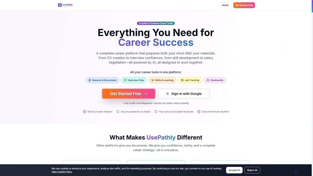 Features - AI-Powered Career Tools | UsePathly for UsePathly