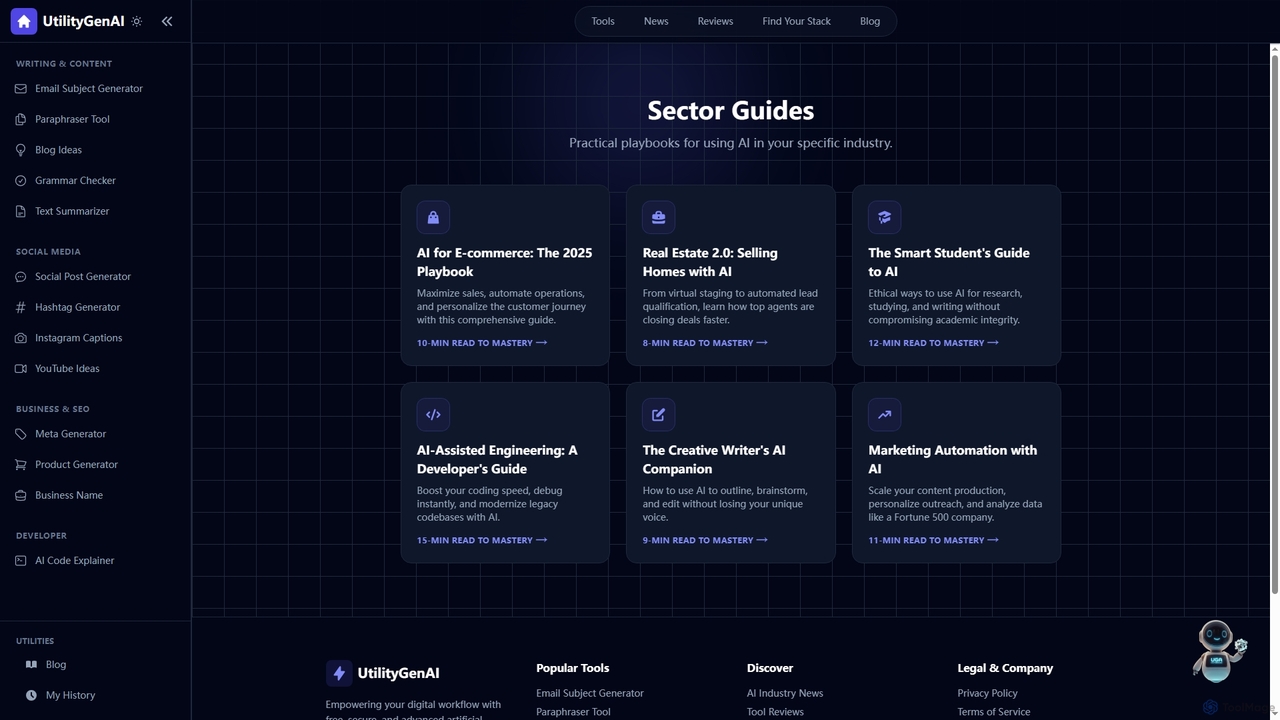 UtilityGenAI - Ultimate AI Tools, Reviews & Tech News for UtilityGenAI