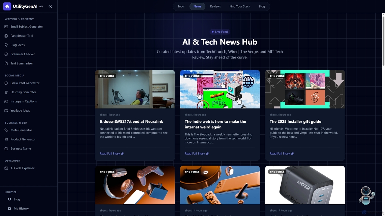 UtilityGenAI - Ultimate AI Tools, Reviews & Tech News for UtilityGenAI