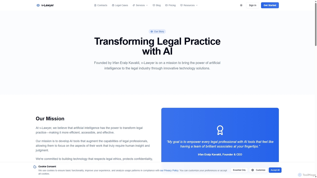 About v-Lawyer | Our Mission and Team for V-lawyer