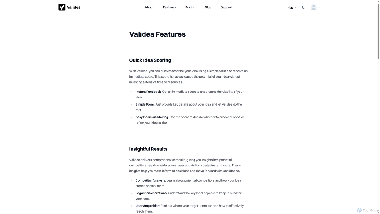 Features - Validea for Validea
