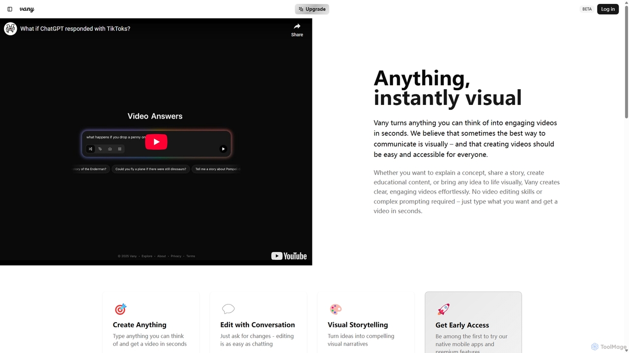 About Vany - Videos on anything for Vany