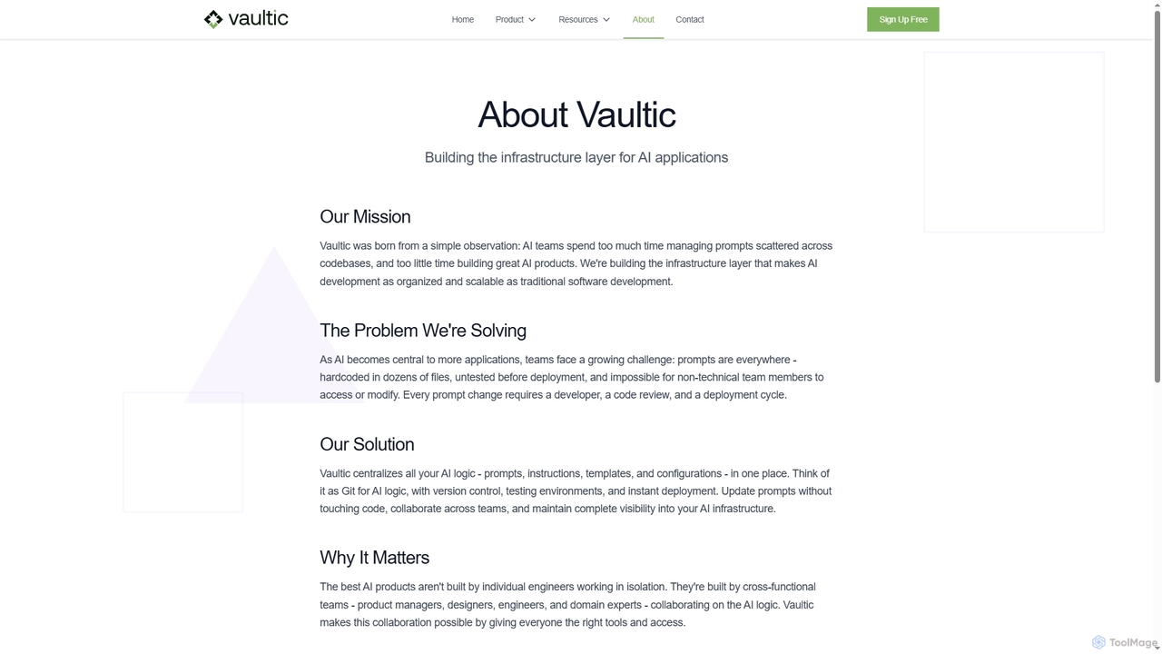 About | Vaultic | The Infrastructure for Your AI Logic for Vaultic
