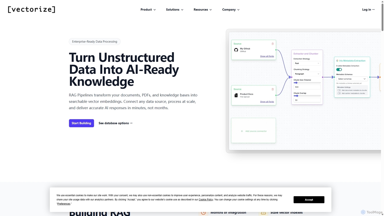 RAG Pipelines - Vectorize for Vectorize