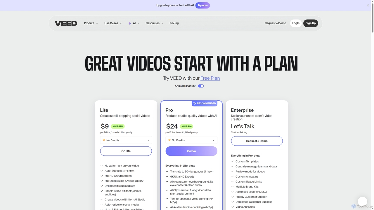 Pricing - VEED.IO for VEED.IO