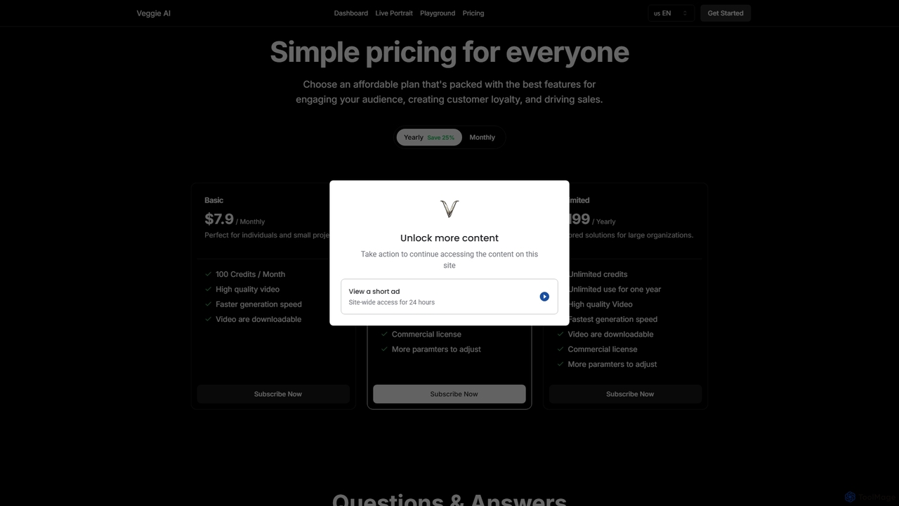 Veggie AI Pricing: Unlock Your Creative Potential with Veggie AI for Veggie AI