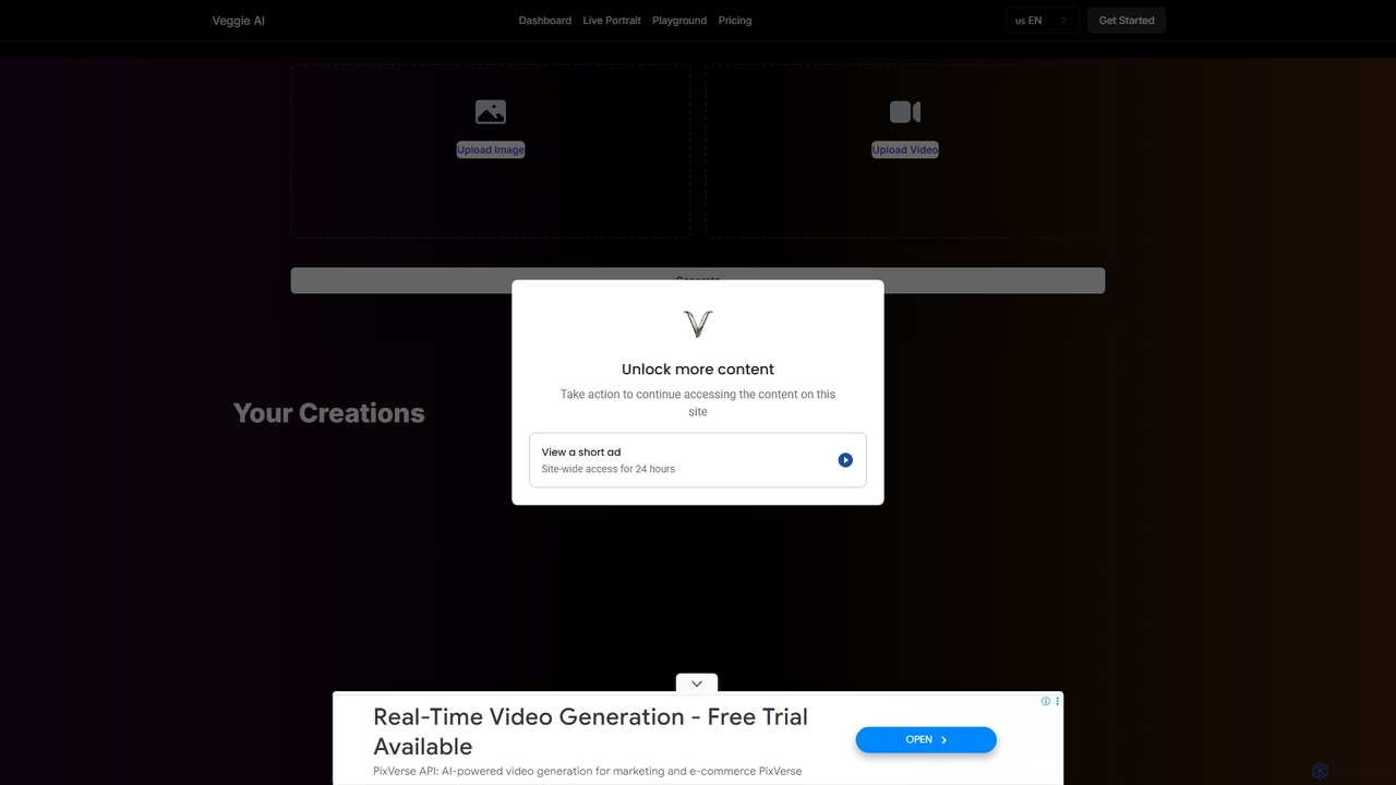 Live Portrait: Generate controllable portrait videos for Veggie AI
