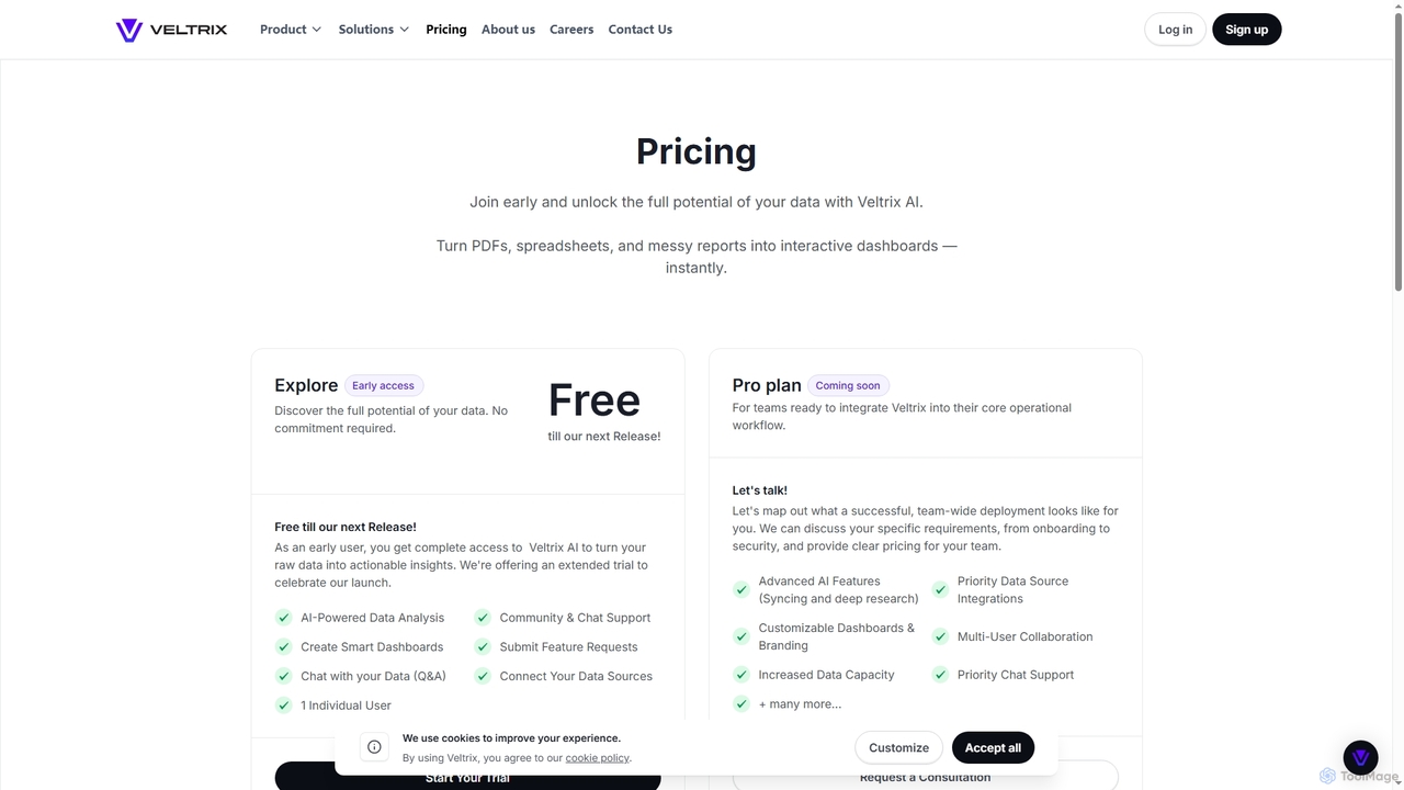Pricing for Veltrix