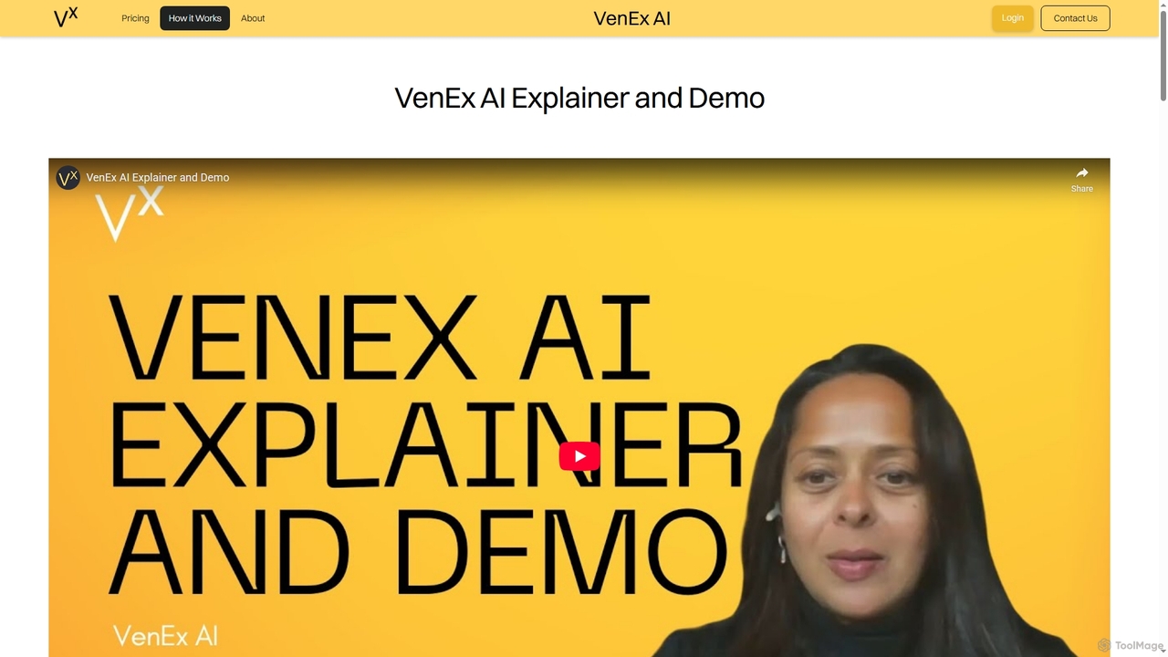 How it Works for VenEx AI