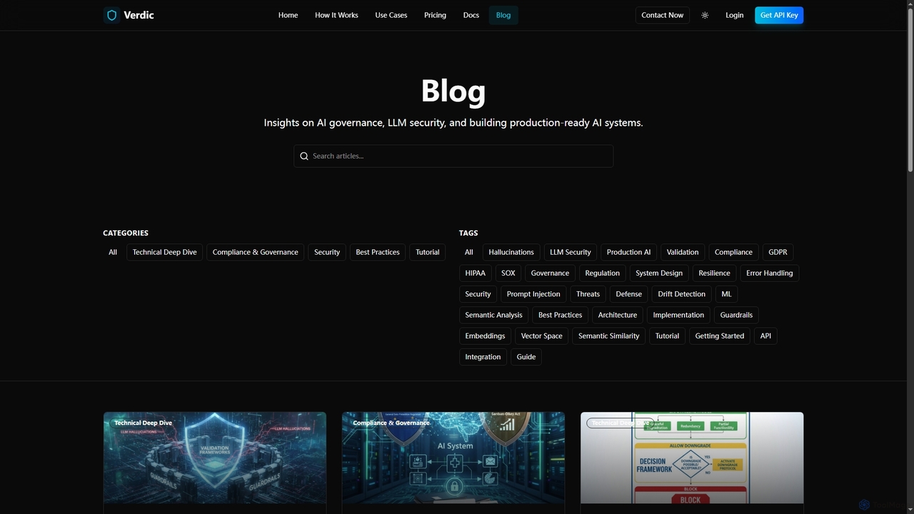 Blog | Verdic - AI Guardrails & LLM Safety Insights for Verdic