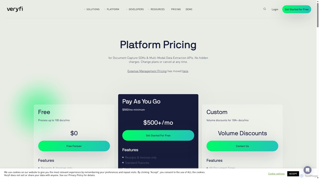 Pricing | Veryfi for Veryfi