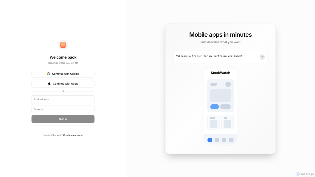 Vibecode - AI Mobile App Builder for Vibecode