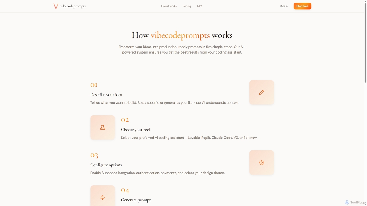 How It Works - vibecodeprompts for Vibecodeprompts