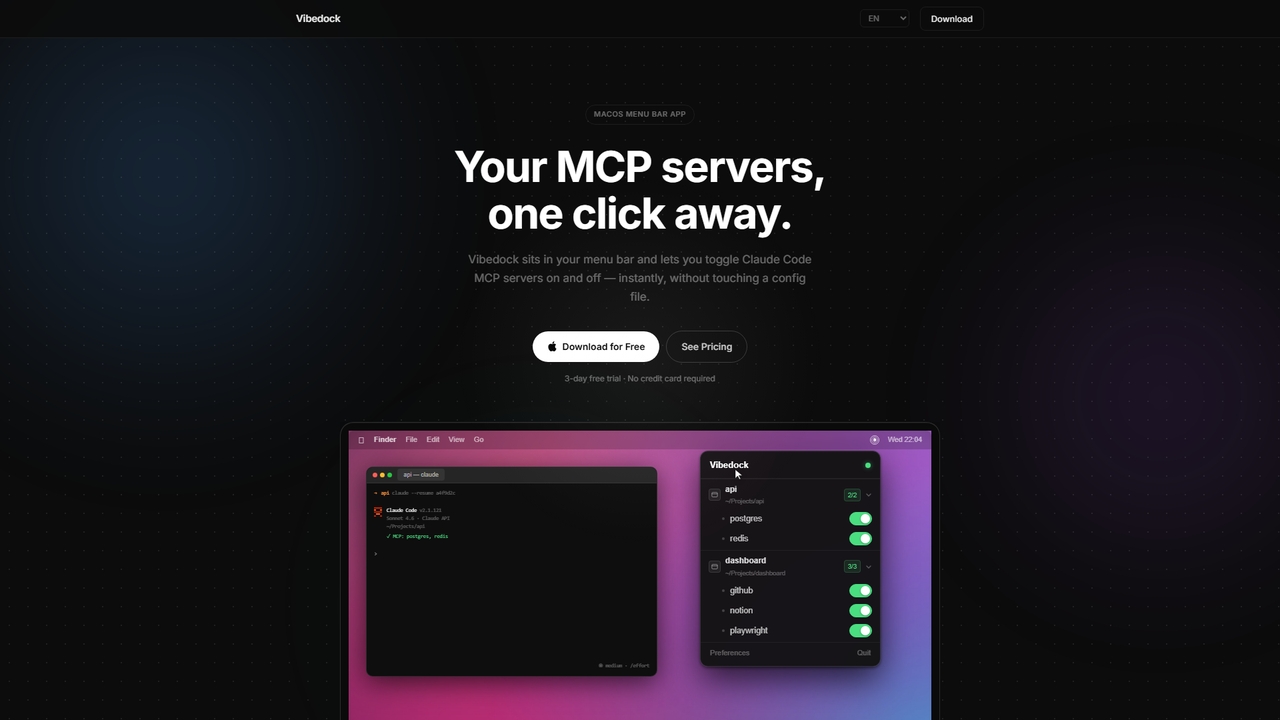 Vibedock