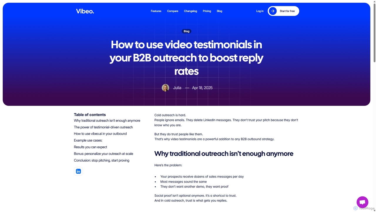How to use video testimonials in your B2B outreach to boost reply rates - Vibeo - Collect, Edit and Share Engaging Video Testimonials on Autopilot for Vibeo