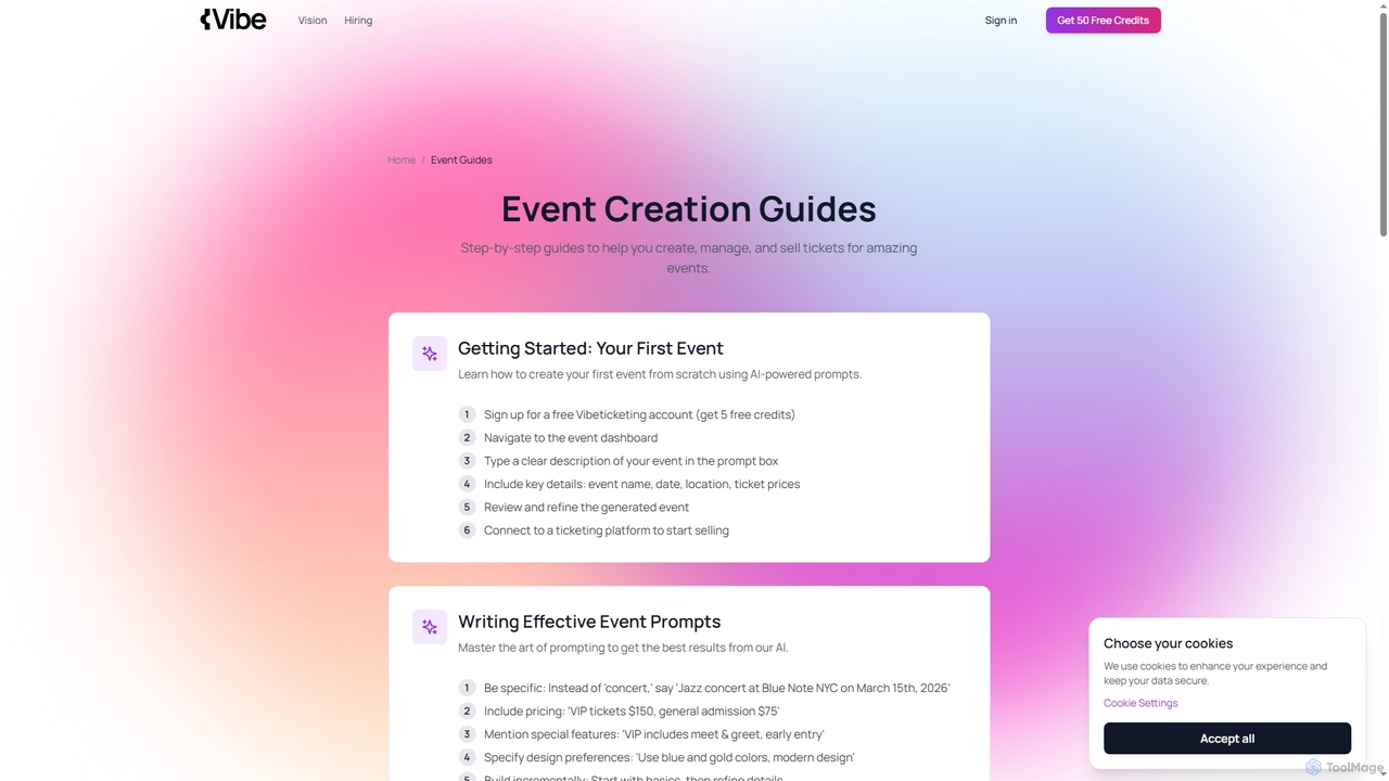Event Guides - How to Create Events | Vibeticketing | vibeticketing | vibeticketing for Vibeticketing