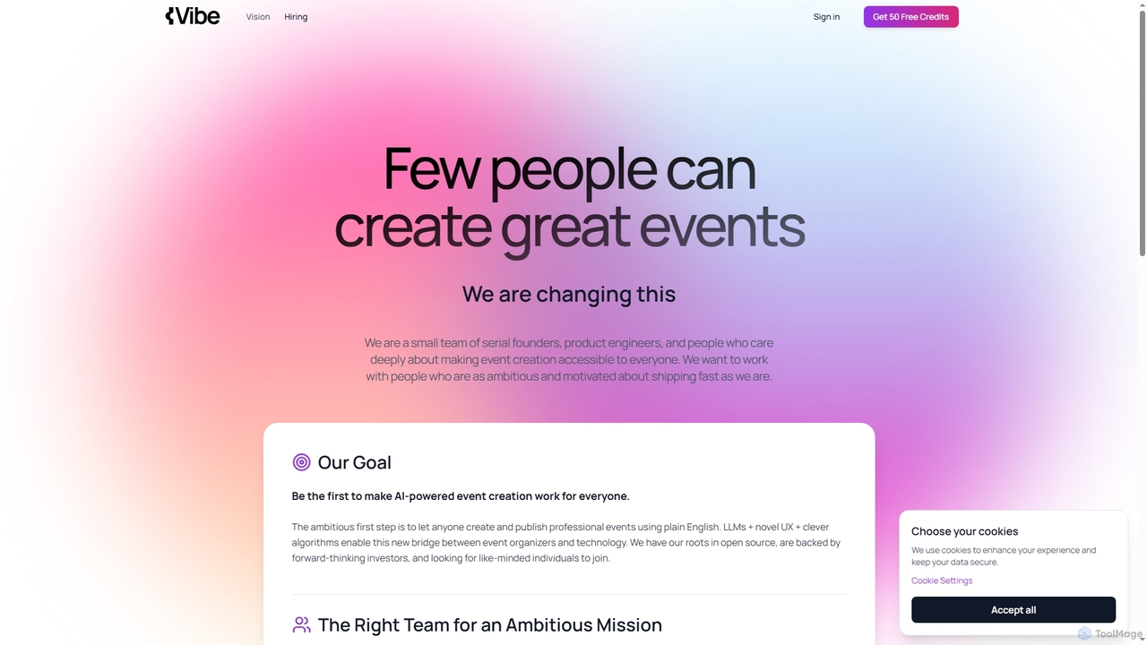 Join Us - Hiring & Early Investment - vibeticketing | vibeticketing for Vibeticketing