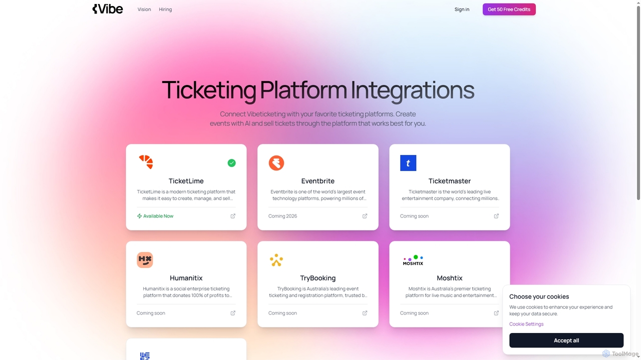 Ticketing Platform Integrations - Connect Your Favorite Platforms | vibeticketing | vibeticketing for Vibeticketing