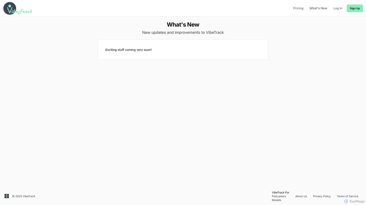 VibeTrack - Scheduling for Podcasters for VibeTrack