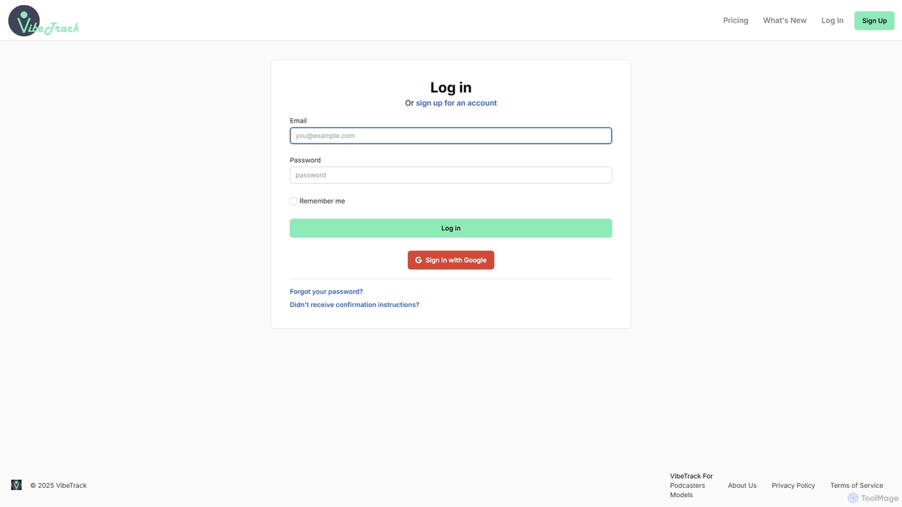 VibeTrack - Scheduling for Podcasters for VibeTrack