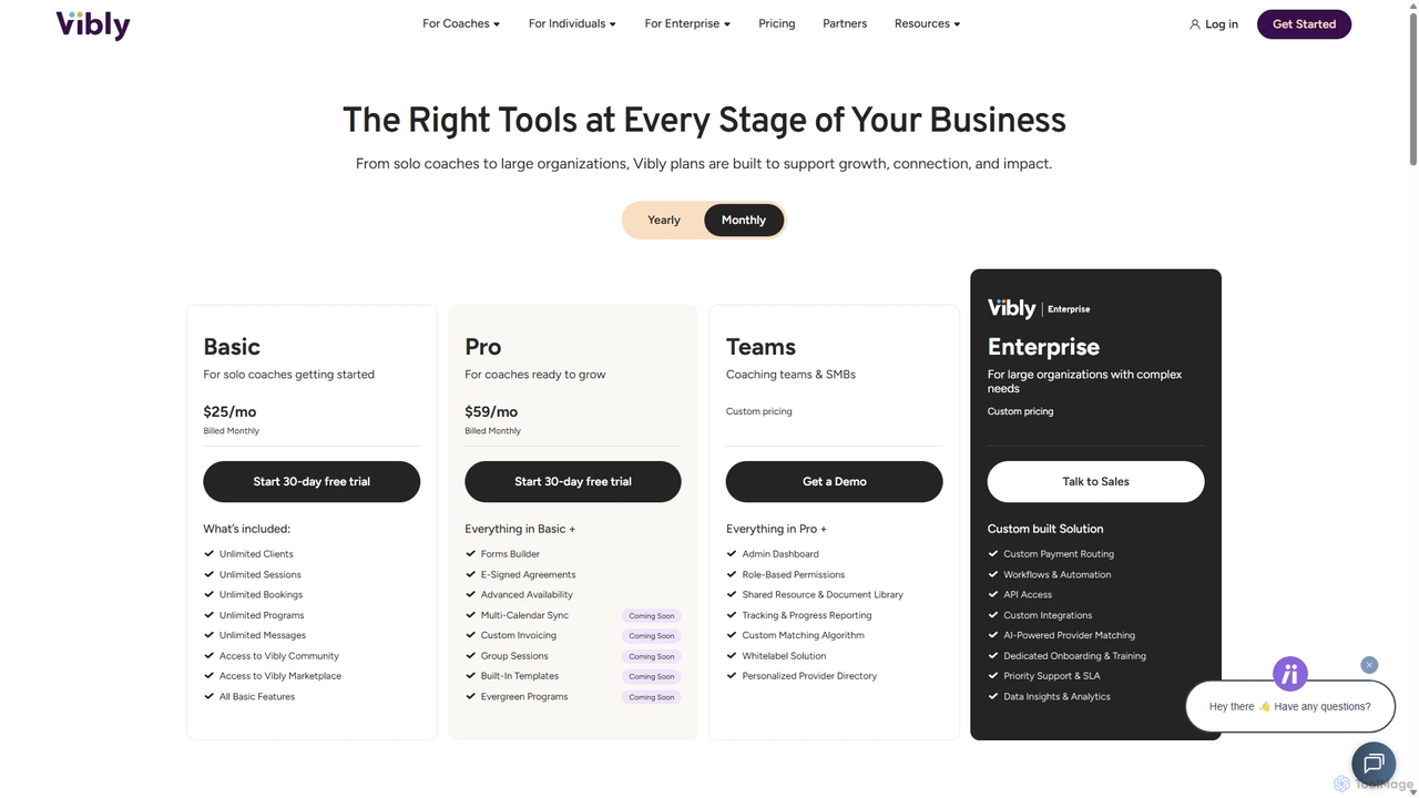 Coaching Management Platform | Easy to use and ready to scale for Vibly
