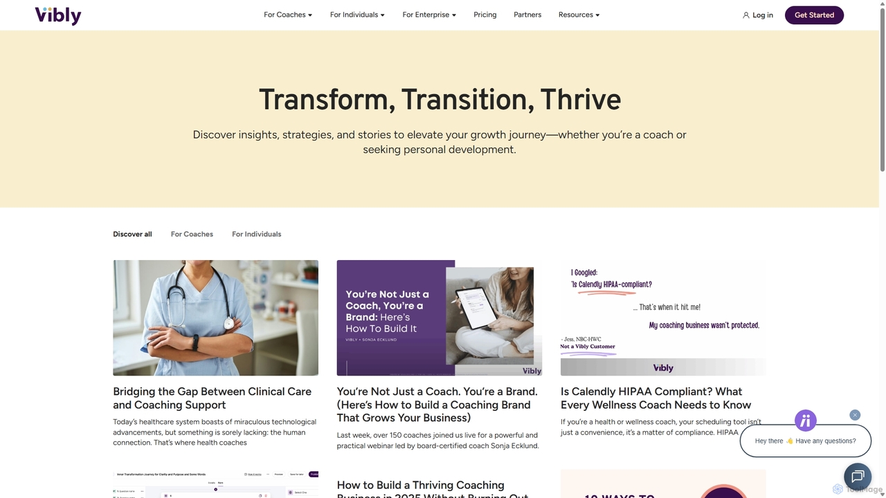 Health and Wellness Coaching | Insights & Strategies for Vibly