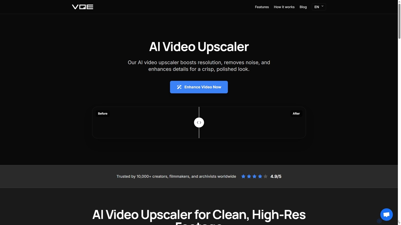 AI Video Upscaler for Video Quality Enhancer