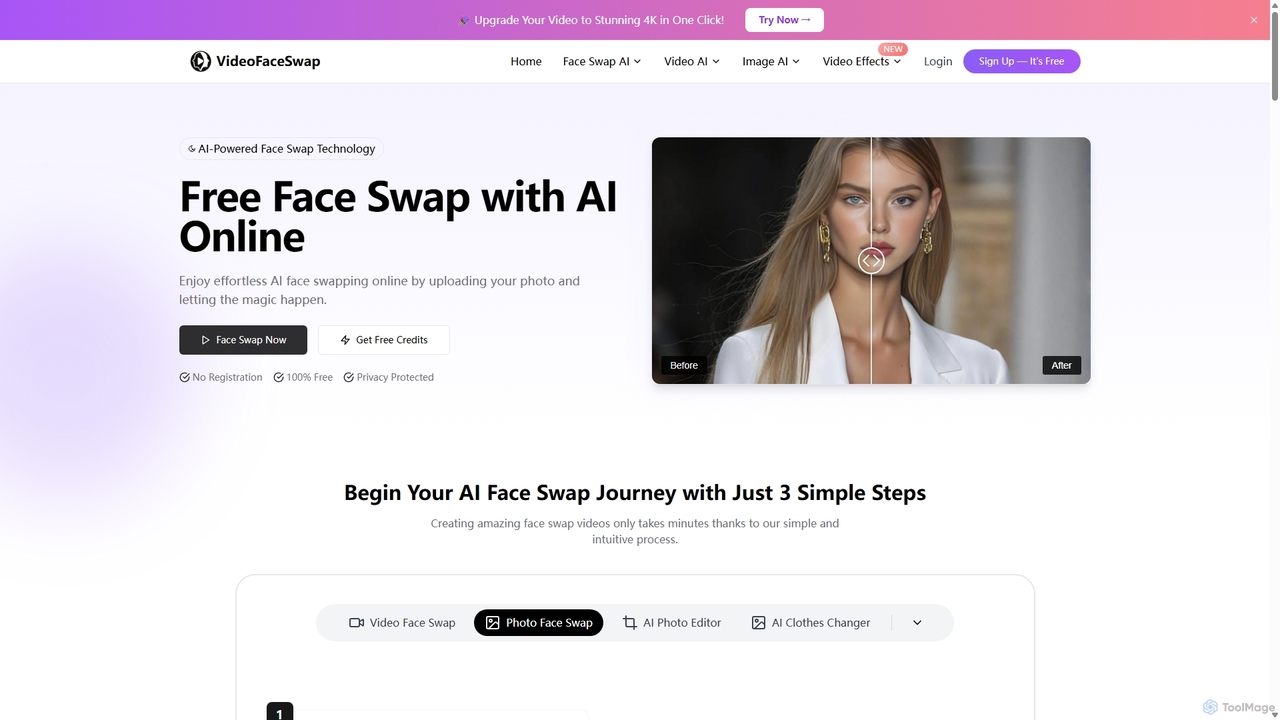 AI Face Swap Online for Free (Unlimited & No Sign-up) for Videofaceswap
