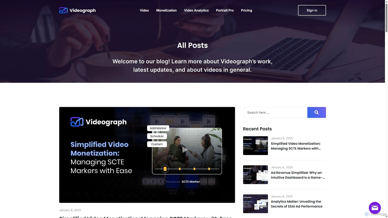 Blog - Video APIs for Live and On-demand video streaming for Videograph
