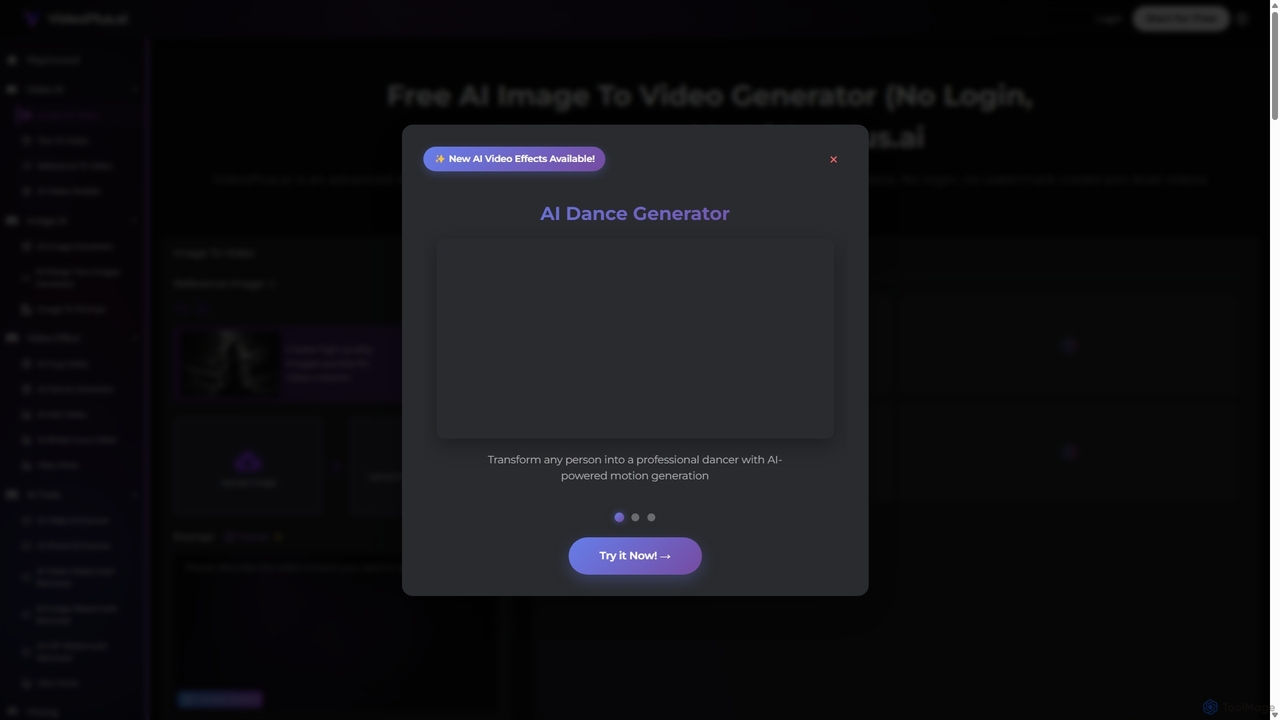 Free AI Image To Video Generator (No Login, No Watermark) for VideoPlus.ai