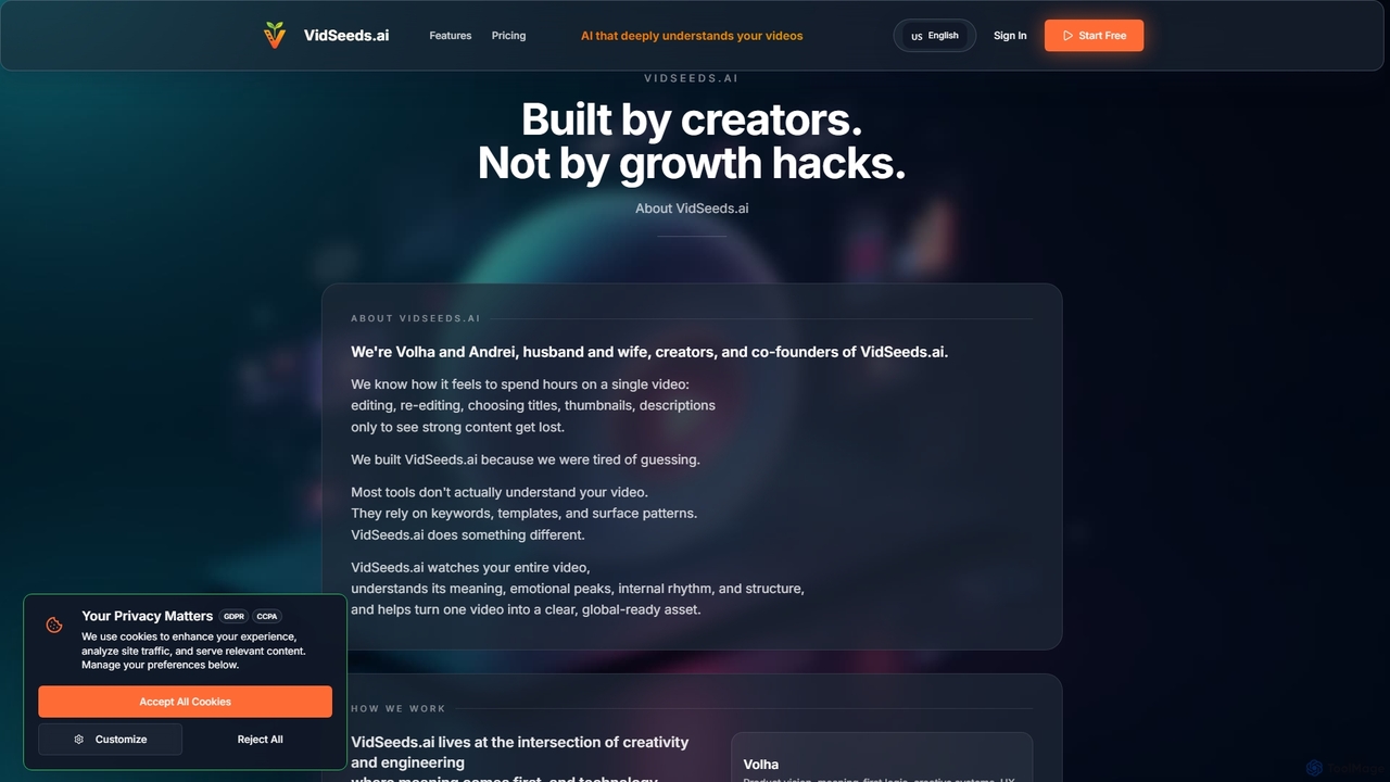 About VidSeeds.ai for VidSeeds