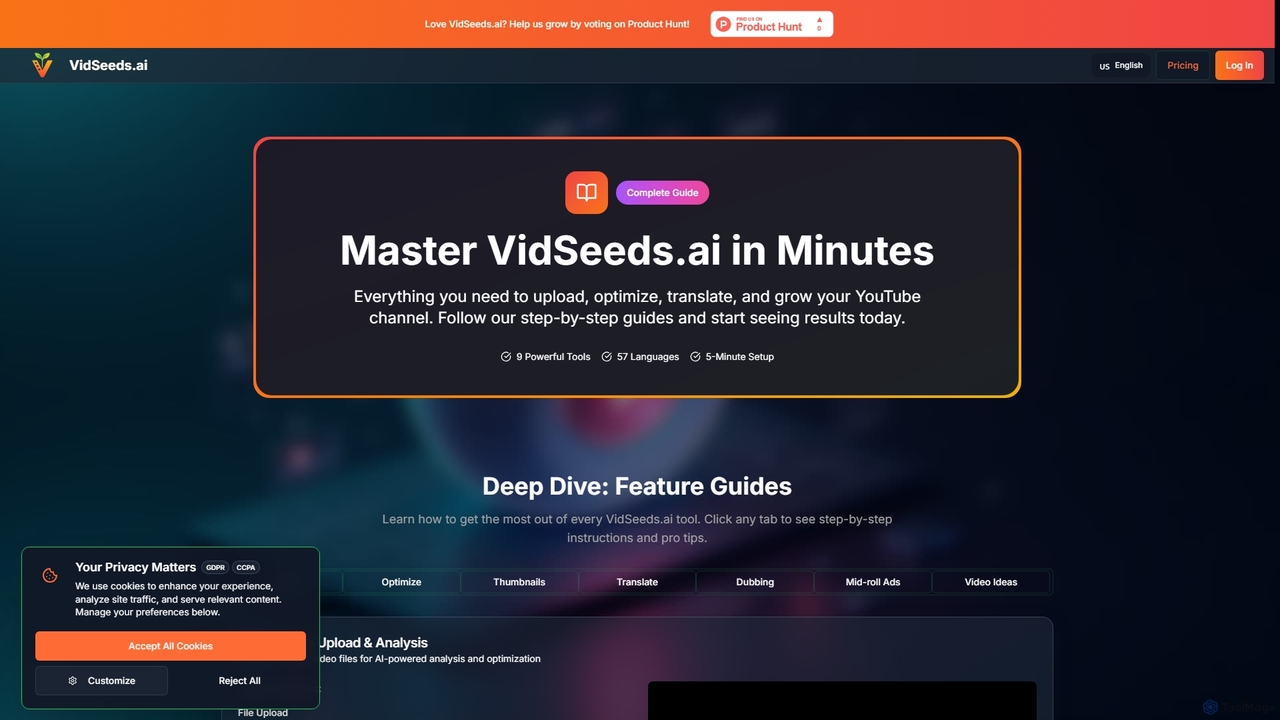 How to Use VidSeeds.ai | Complete YouTube Optimization Tutorial & Guide for VidSeeds