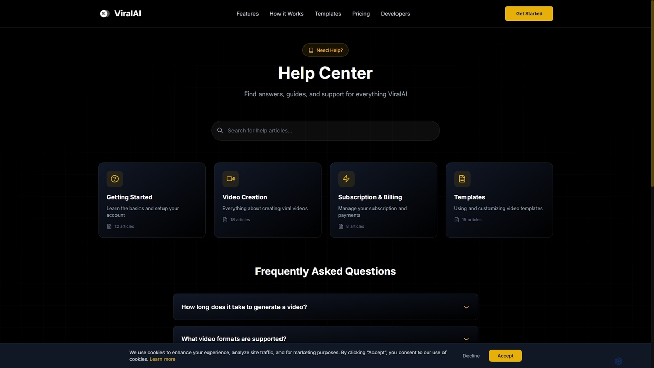 Help Center - Support & Tutorials | ViralAI for ViralAI