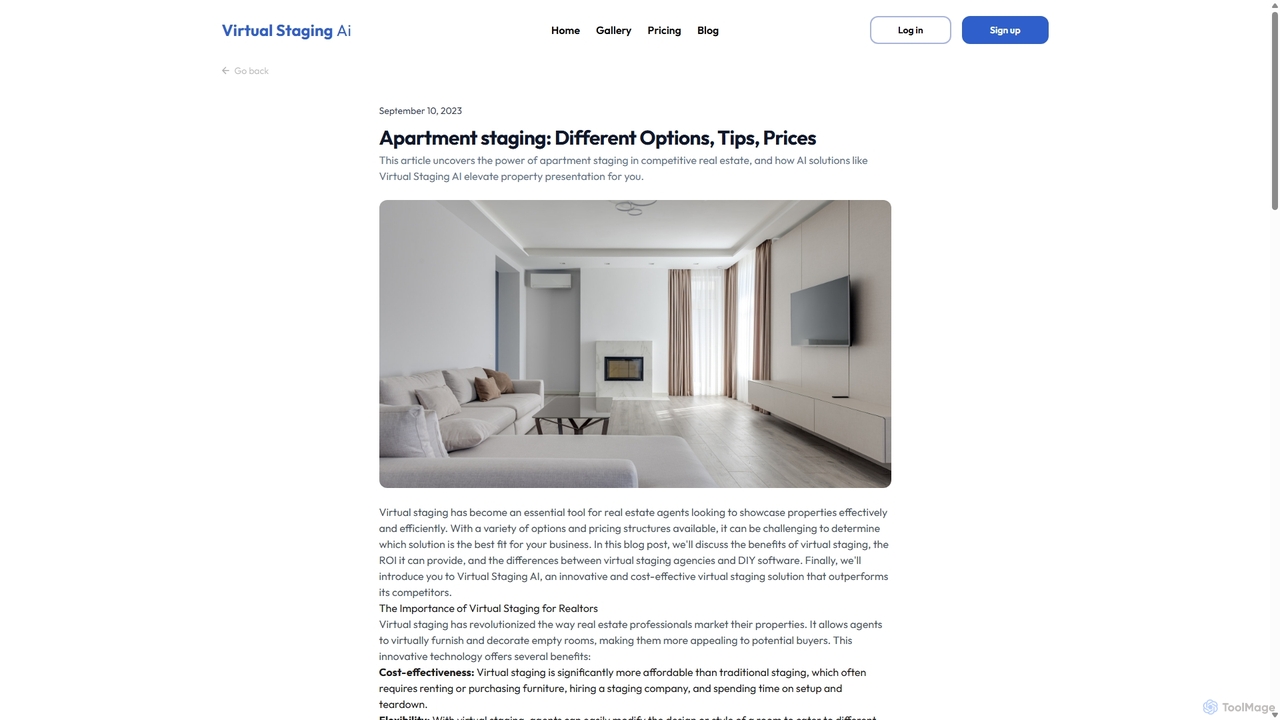 Apartment staging: Different Options, Tips, Prices for VirtualStagingAI