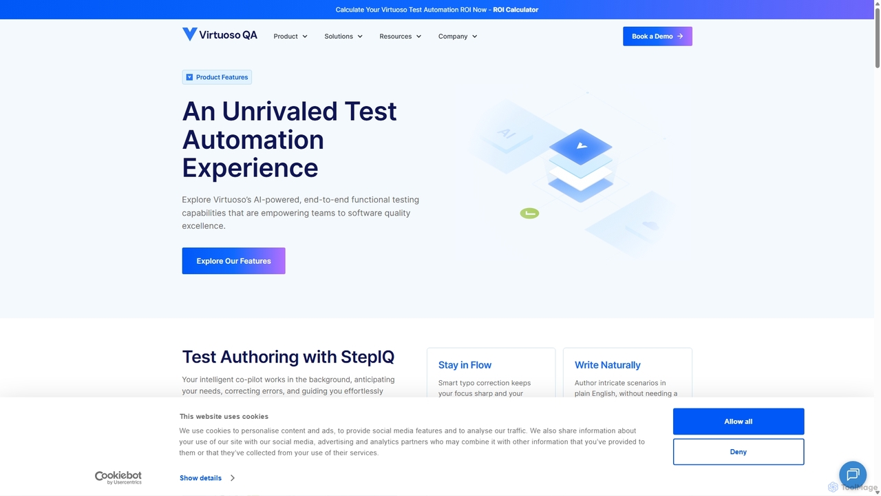 Virtuoso QA's Product Features | Self-Healing Software for Virtuoso