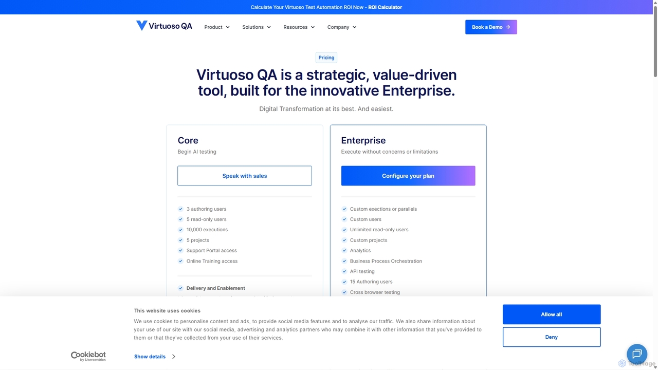 Virtuoso QA Automation Testing Tools Pricing Plans | Virtuoso QA for Virtuoso