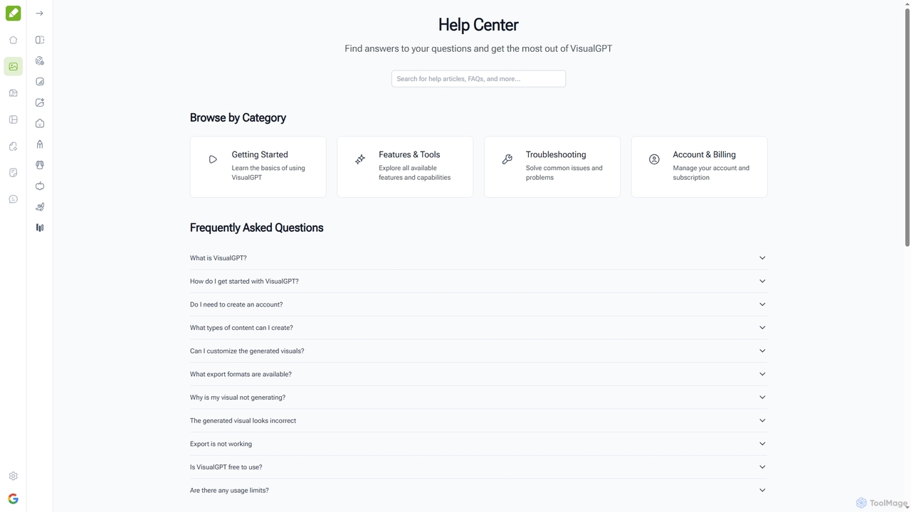 Help Center - VisualGPT for VisualGPT