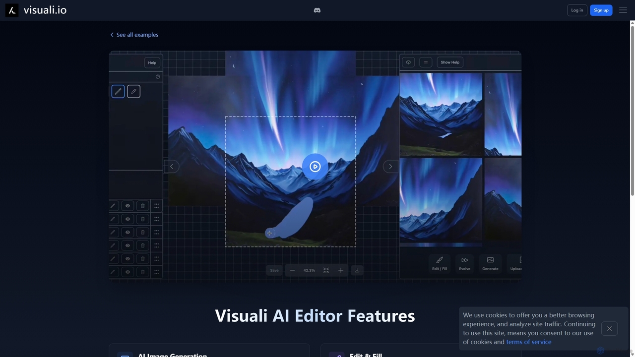 Visuali AI Editor - Advanced AI Image Generation & Editing Tool for Visuali