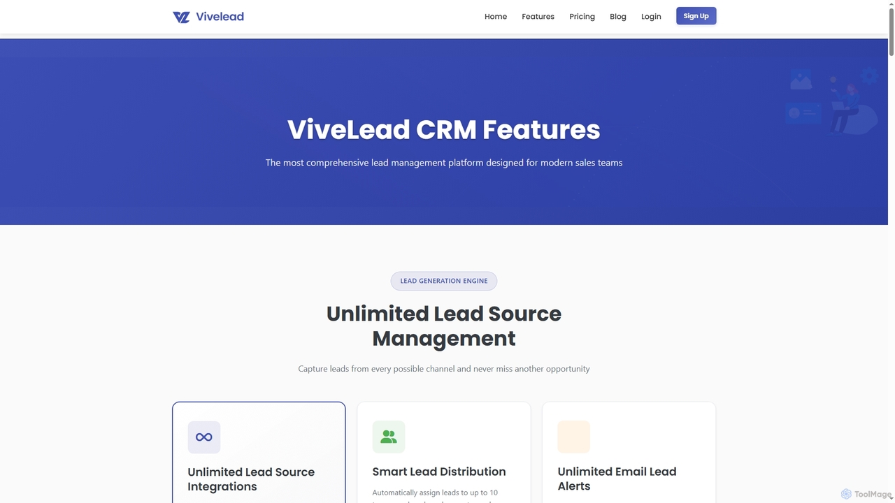 ViveLead Features - Affordable CRM & Business Management Tools for ViveLead