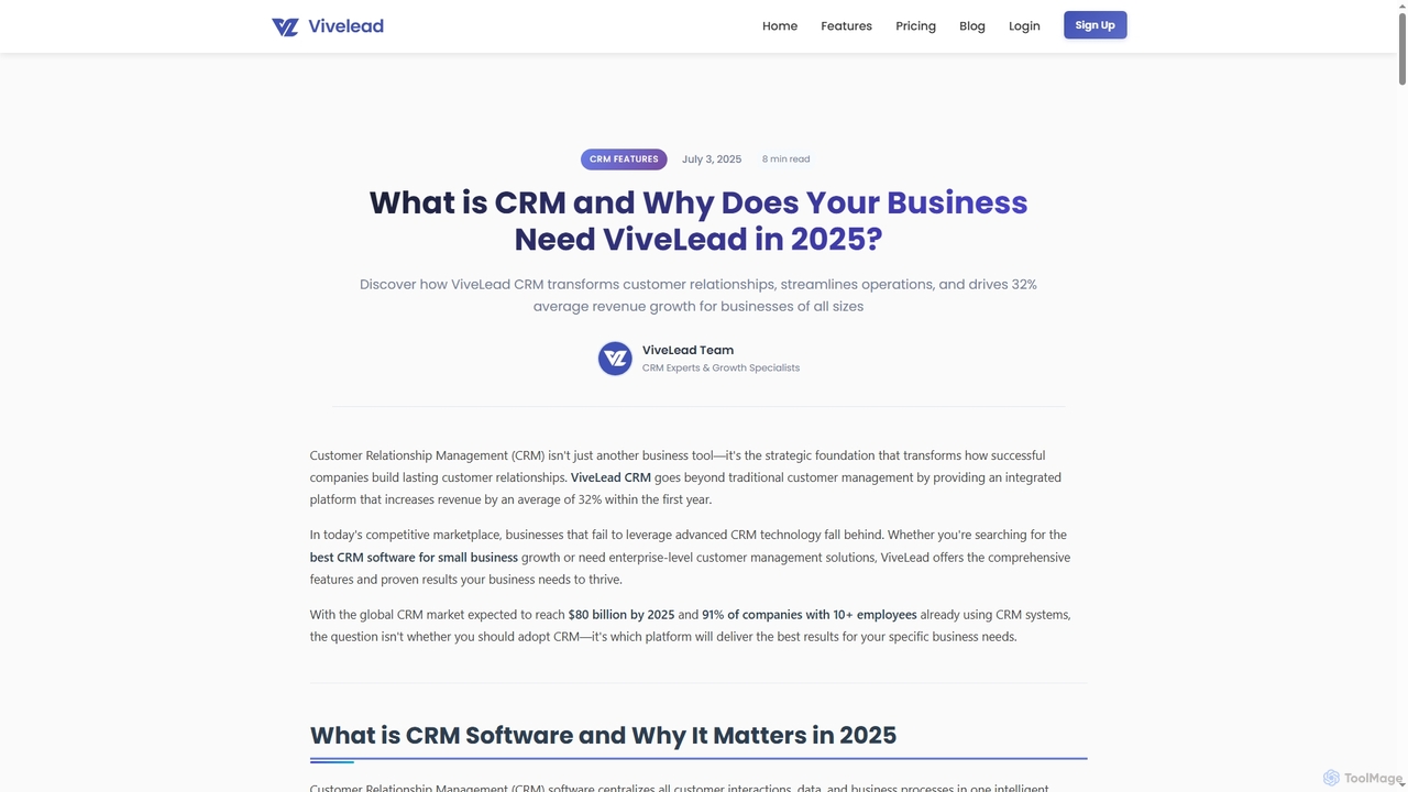 What Is CRM? Complete Guide 2025 | ViveLead for ViveLead