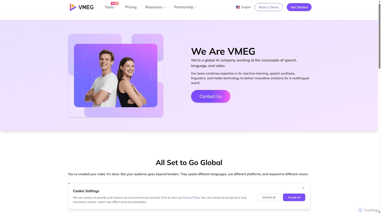 About VMEG | AI-Powered Video Localization Platform for VMEG