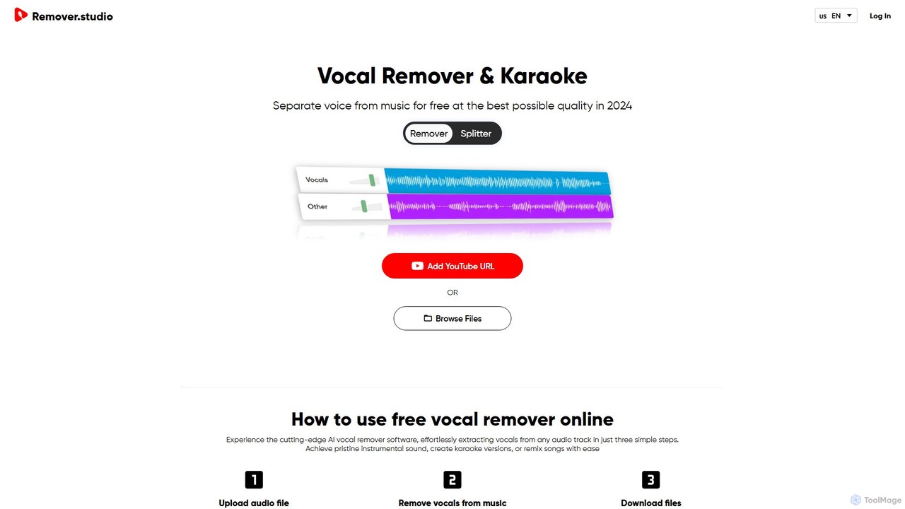 Vocal Remover & Audio Splitter AI