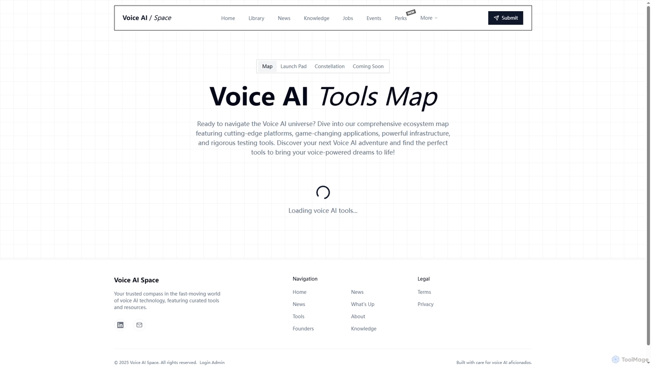 Voice AI Tools Map & Ecosystem | Discover Platforms & Services | Voice AI Space for Voice AI Space