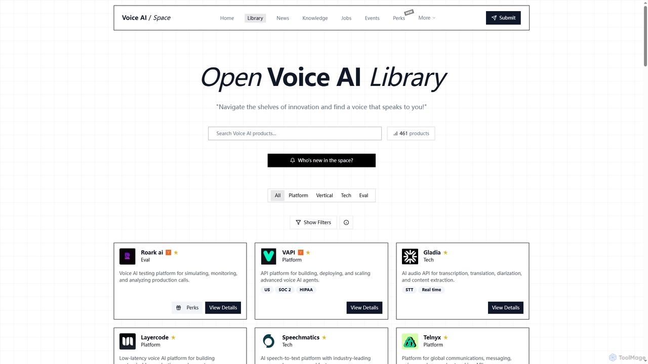 Voice AI Space - The Ultimate Voice Technology Library for Voice AI Space
