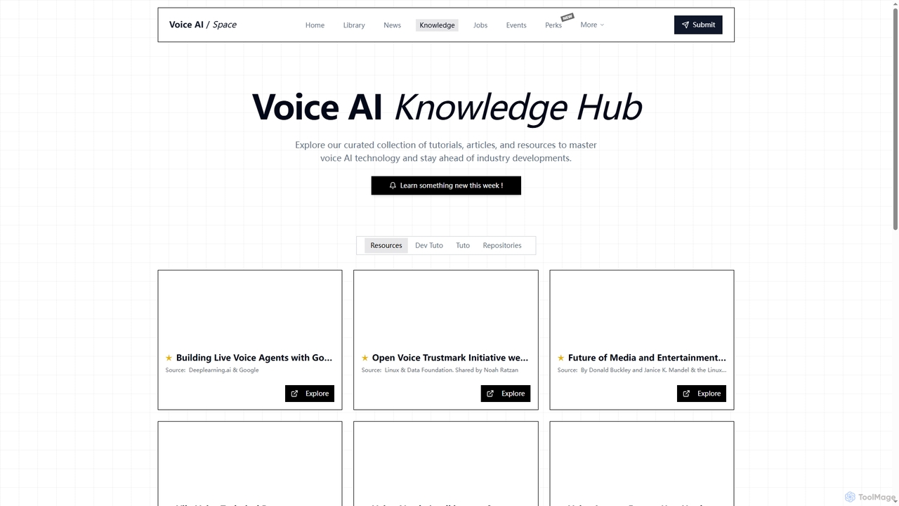 Voice AI Knowledge Hub for Voice AI Space