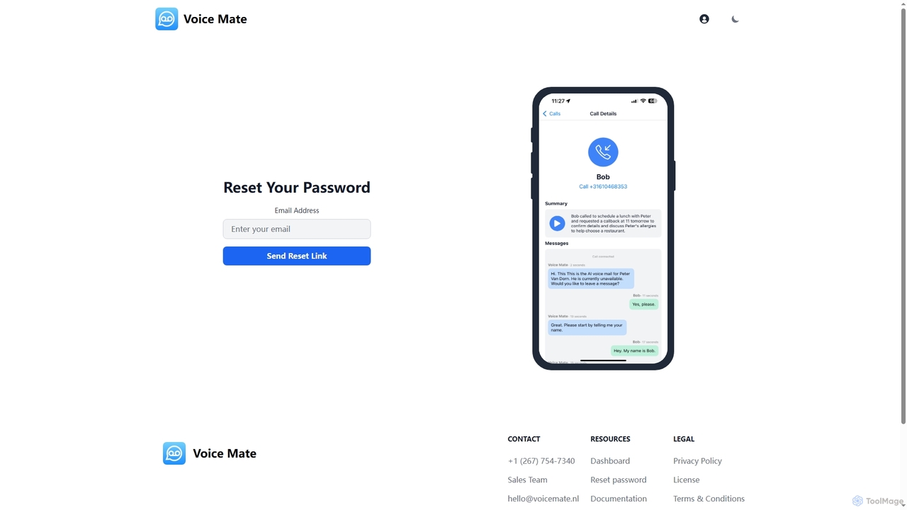 Voice Mate – AI Voicemail Answering, Summaries & Transcripts for Voice Mate