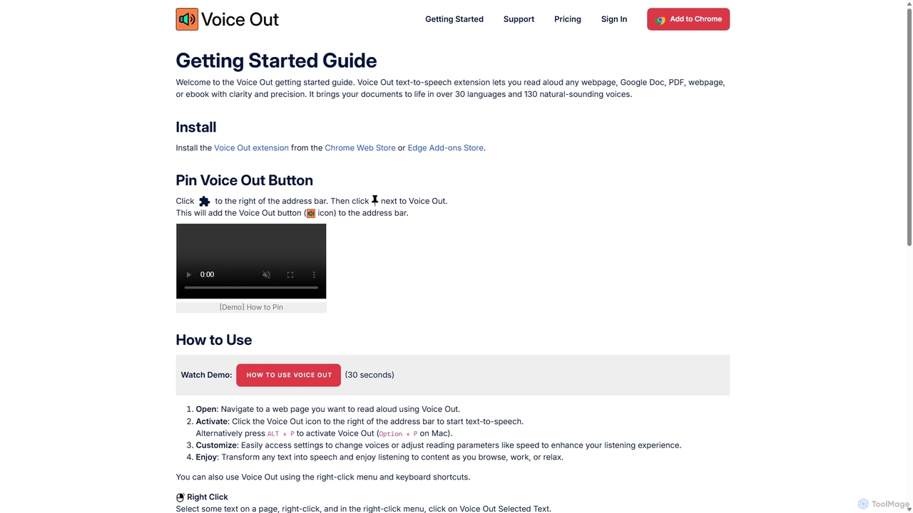 Getting Started Guide - Voice Out for Voice Out