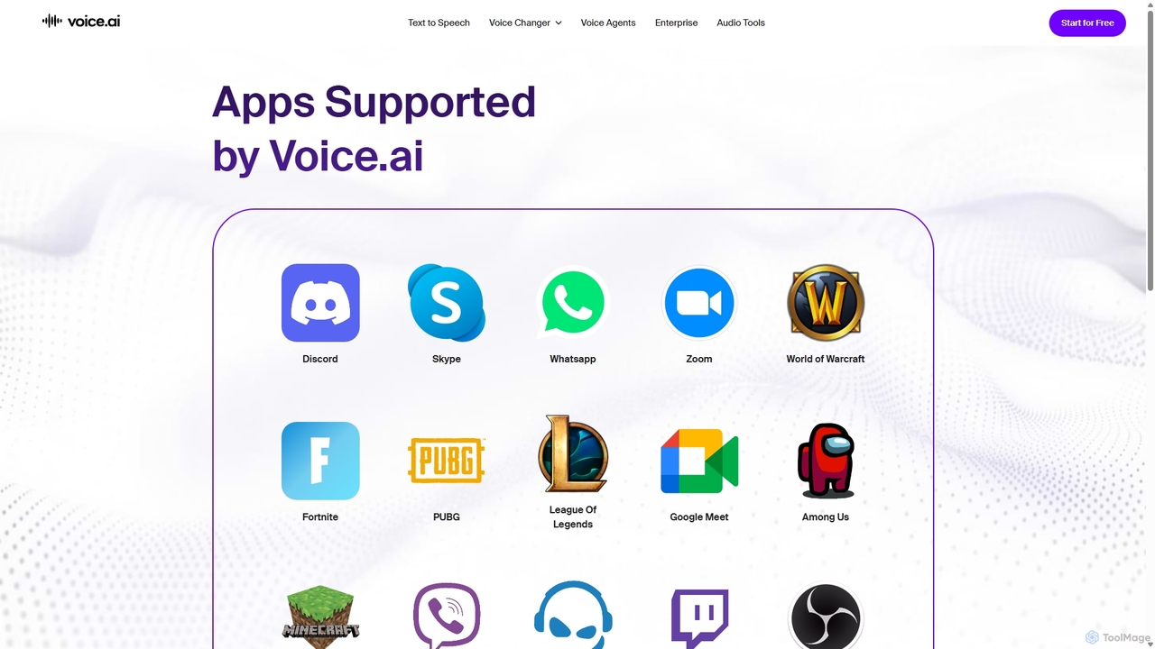 Apps Supported by Voice.ai for Voice.ai