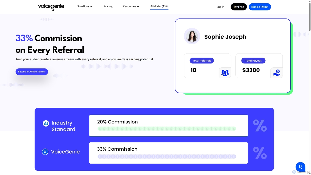 VoiceGenie.ai - Affiliate for VoiceGenie
